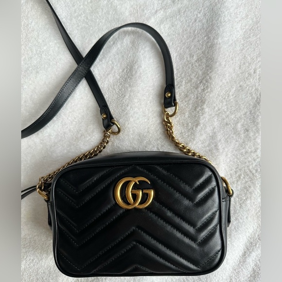 Gucci GG MARMONT Mini Shoulder Bag Black